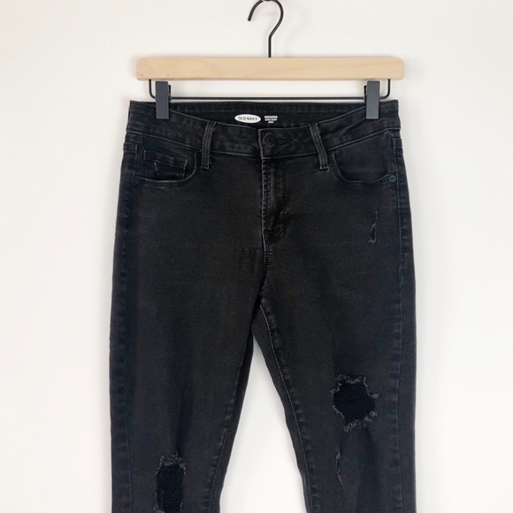 Old Navy | Black Rockstar Skinny Jeans  Sz 6 - Picture 13 of 16